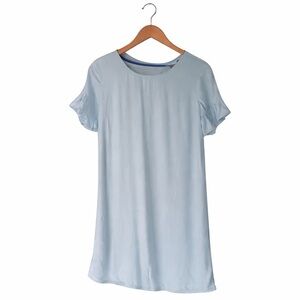 Lulus Light Blue Ruffle Shift Dress XS A-Line Summer Dress